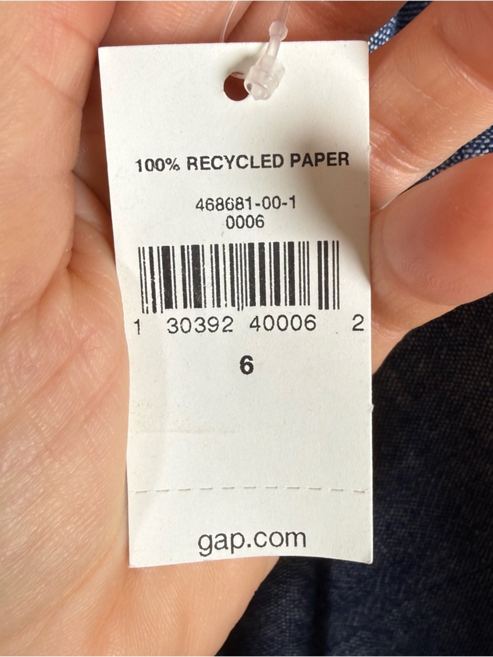 Gap Chambray Linen Blend Midi Skirt Tulip Hem Pockets Button Front Size 6 NWT - Picture 6 of 7